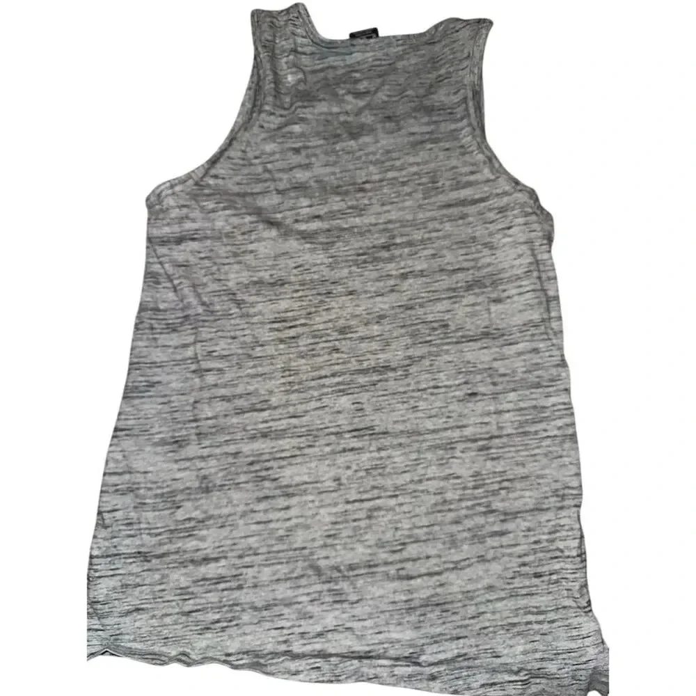 Jordan Men's Sleeveless Tank Top Gray M Gym Training Air Jordan Logo